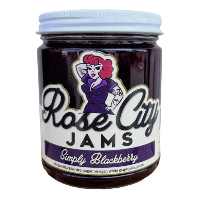 Rose City Jams - Simply Blackberry Jam -12oz