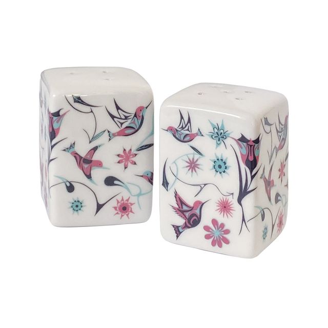 Salt and Pepper Shaker Set - Hummingbirds