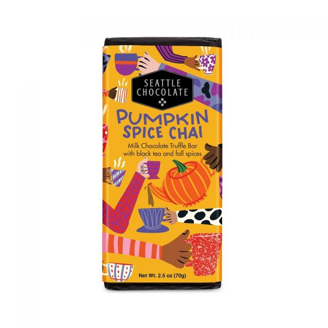 Seattle Chocolate - Pumpkin Spice Chai Truffle Bar - 2.5 oz