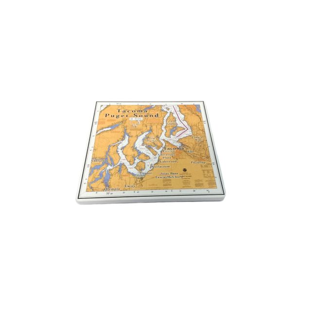 Tacoma & South Puget Sound Ceramic Coaster - 4.25