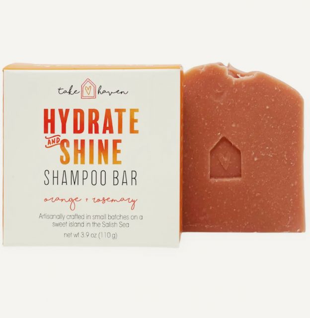 Take Haven Shampoo Bar - Hydrate and Shine ( Orange and Rosemary ) - 4oz