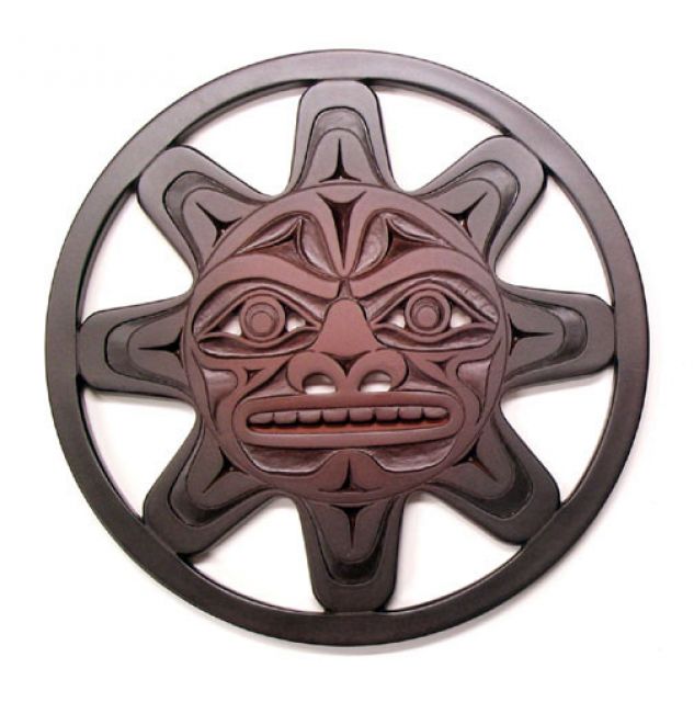 Trivet - Pacific Northwest Coast Native American Sun - 7