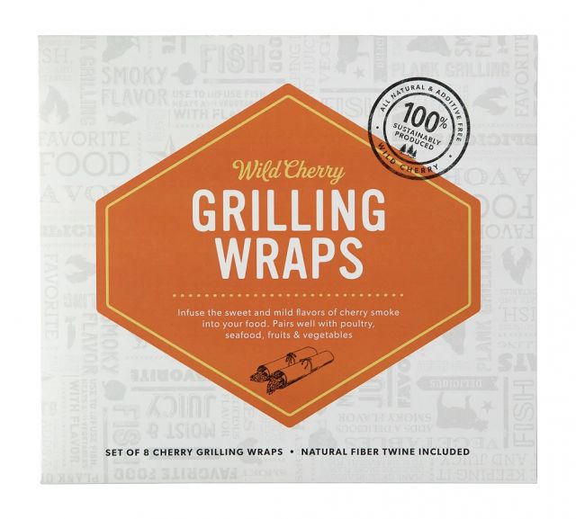Wild Cherry wood Grilling Wraps for Baking and Grilling