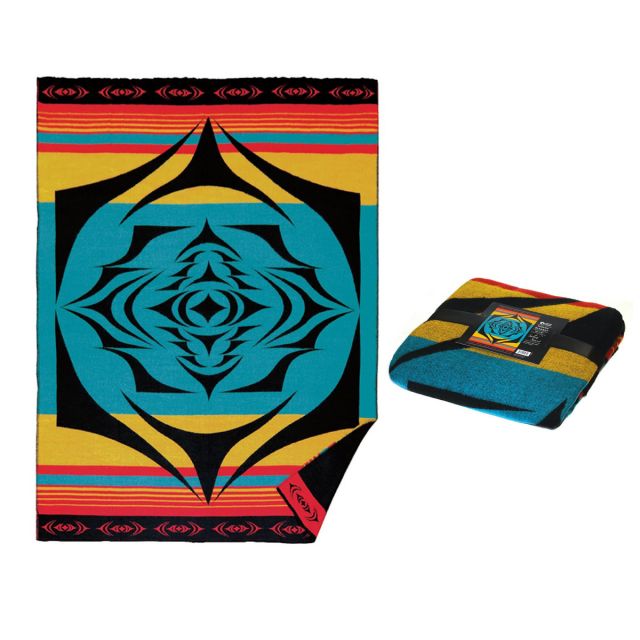Woven Blanket - Salish Sunset by Simone Diamond